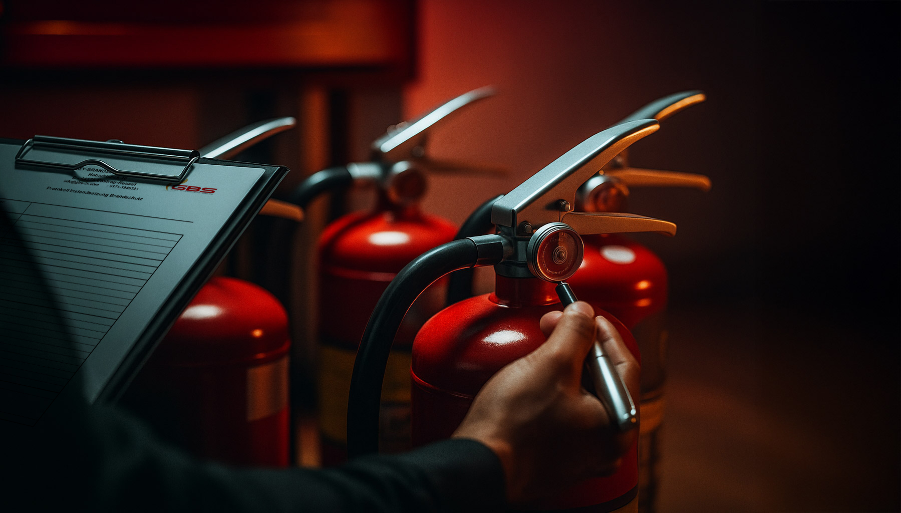 Feuerlöscher-Wartung Castrop-Rauxel Feuerlöscher bei der Wartung